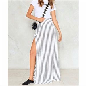 Striped Maxi Skirt